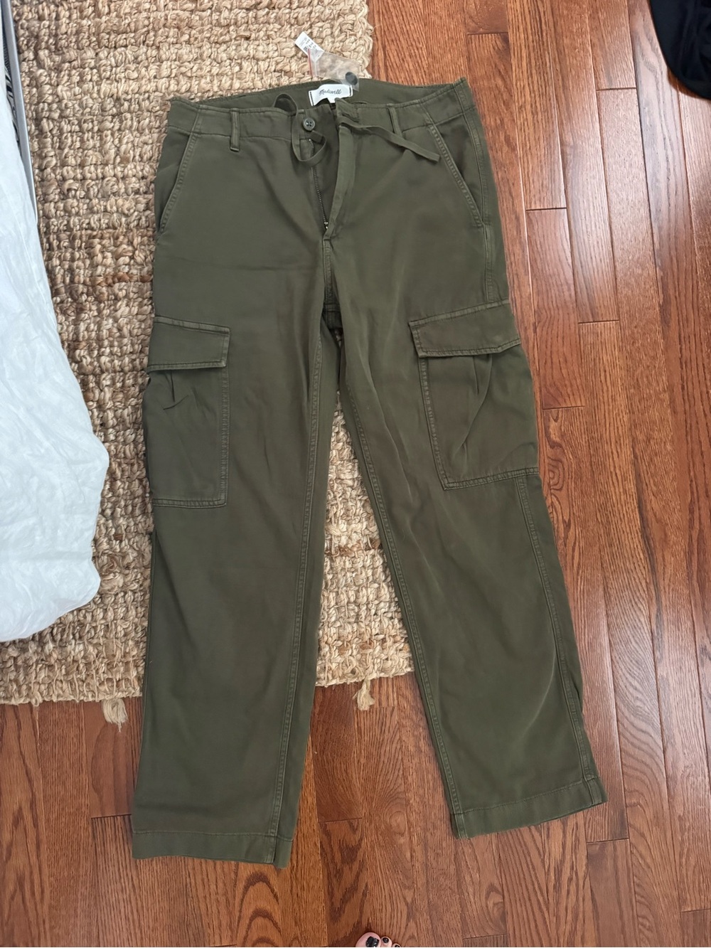 NWT Madewell Relaxed Cargo Pants Olive 26